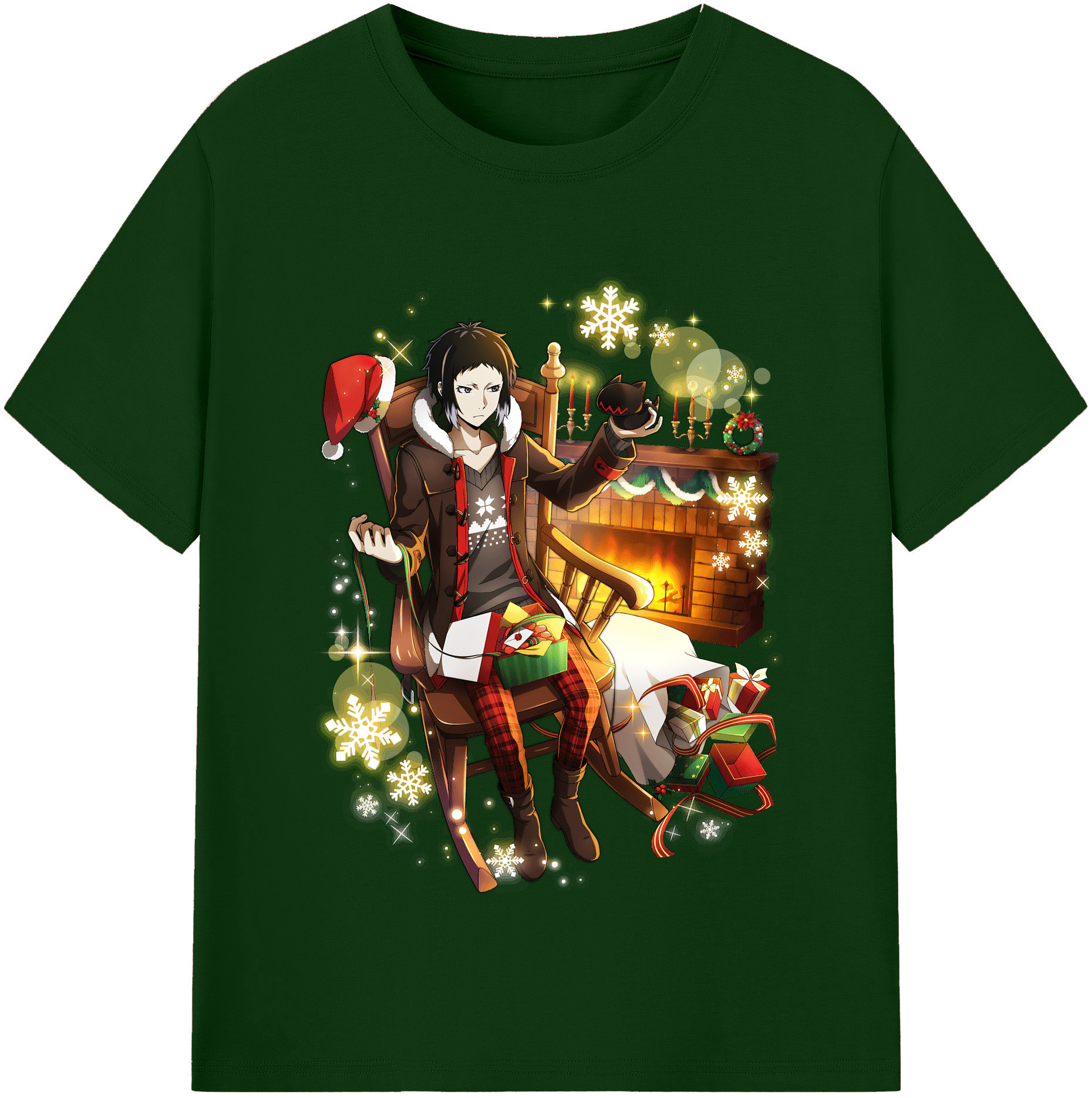 （画像用） 文豪ストレイドッグス Bungo Stray Dogs 綿100％半袖Tシャツ（フロントプリント）